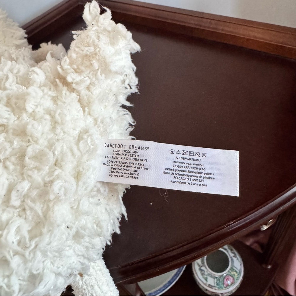 Barefoot Dreams CozyChic Lamb Buddie Stuffed Animal - Picture 6 of 6